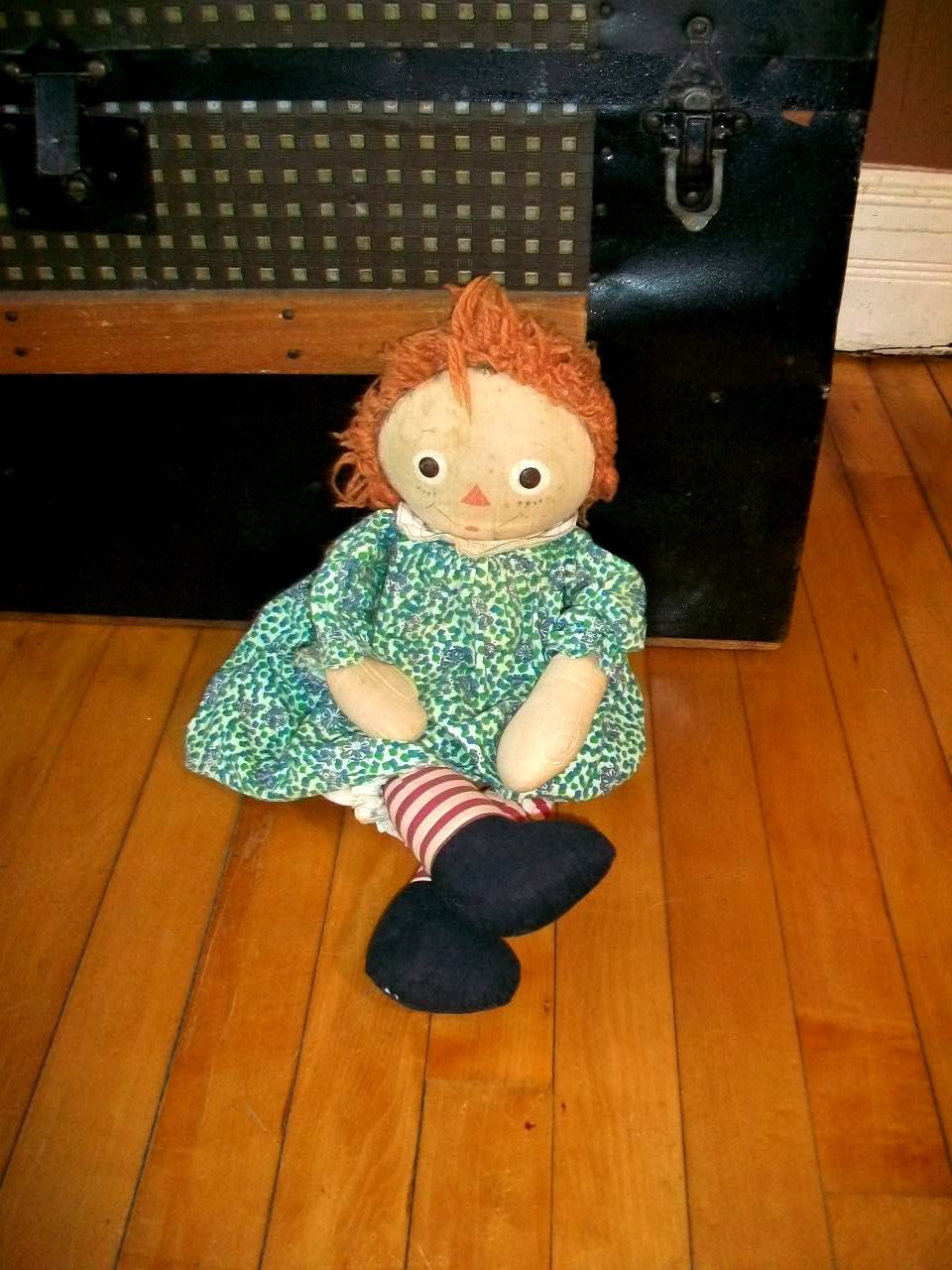Vintage Raggedy Ann Doll Rustic Country 18 Inch