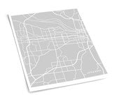 Little Rock Map Art City Print / Arkansas Poster Modern Wall Art / 8x10 Digital Print / Choose your color