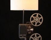 16mm Projector Film Reel Table Lamp