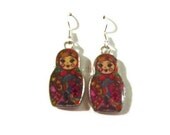 Russian doll earring Matryoshka doll earrings dangle earrings etsy uk nesting doll