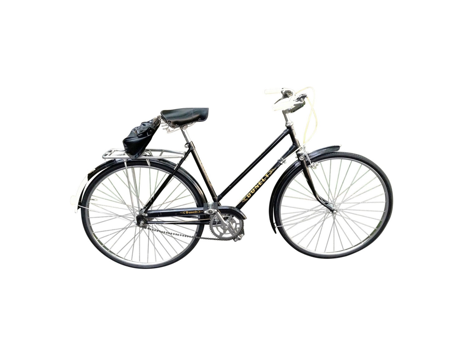 Vintage 1960s Dunelt English Bicycle, Beautiful Original Condition