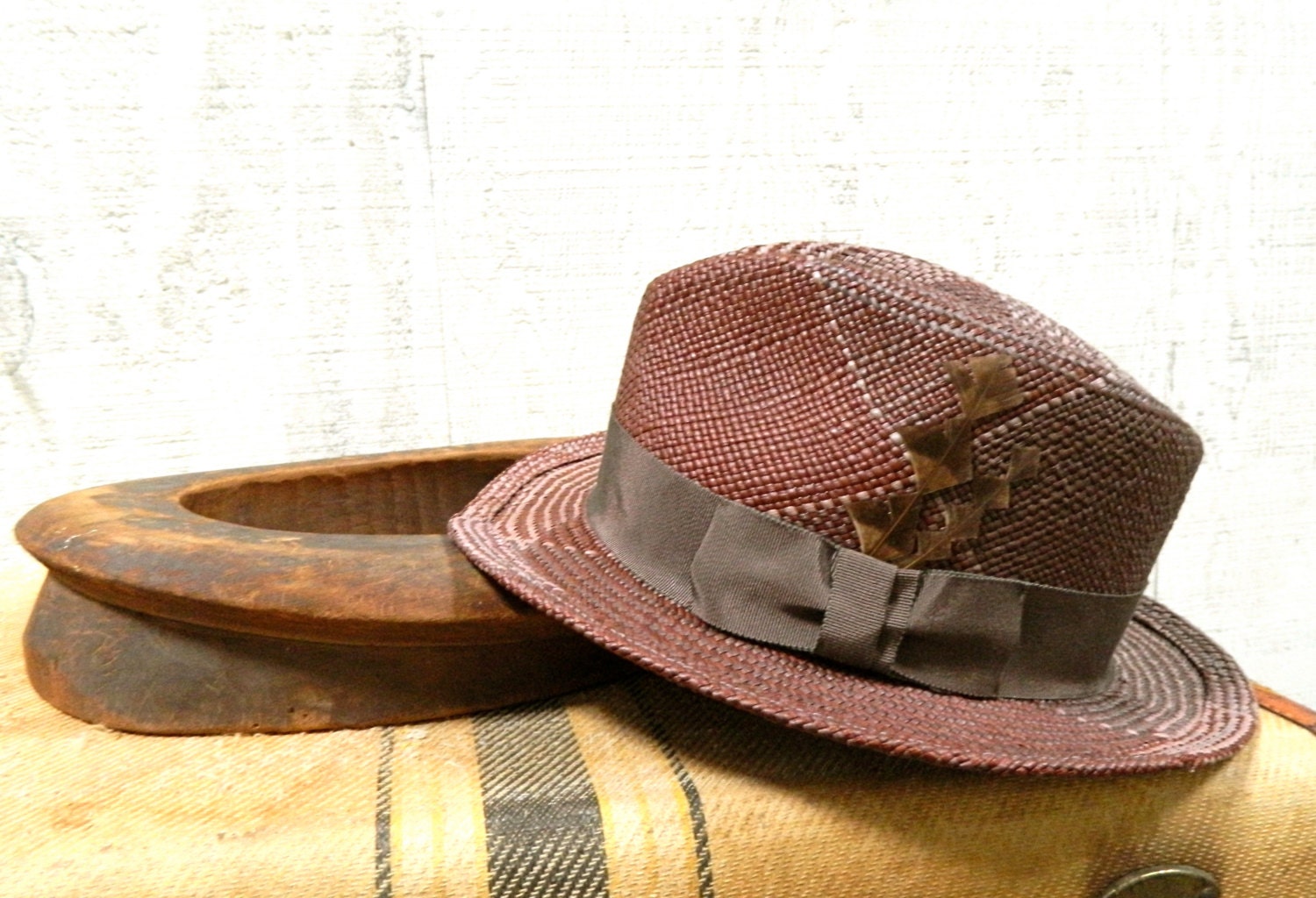 Panama Straw Fedora / Men's Fedora / Hand Blocked
