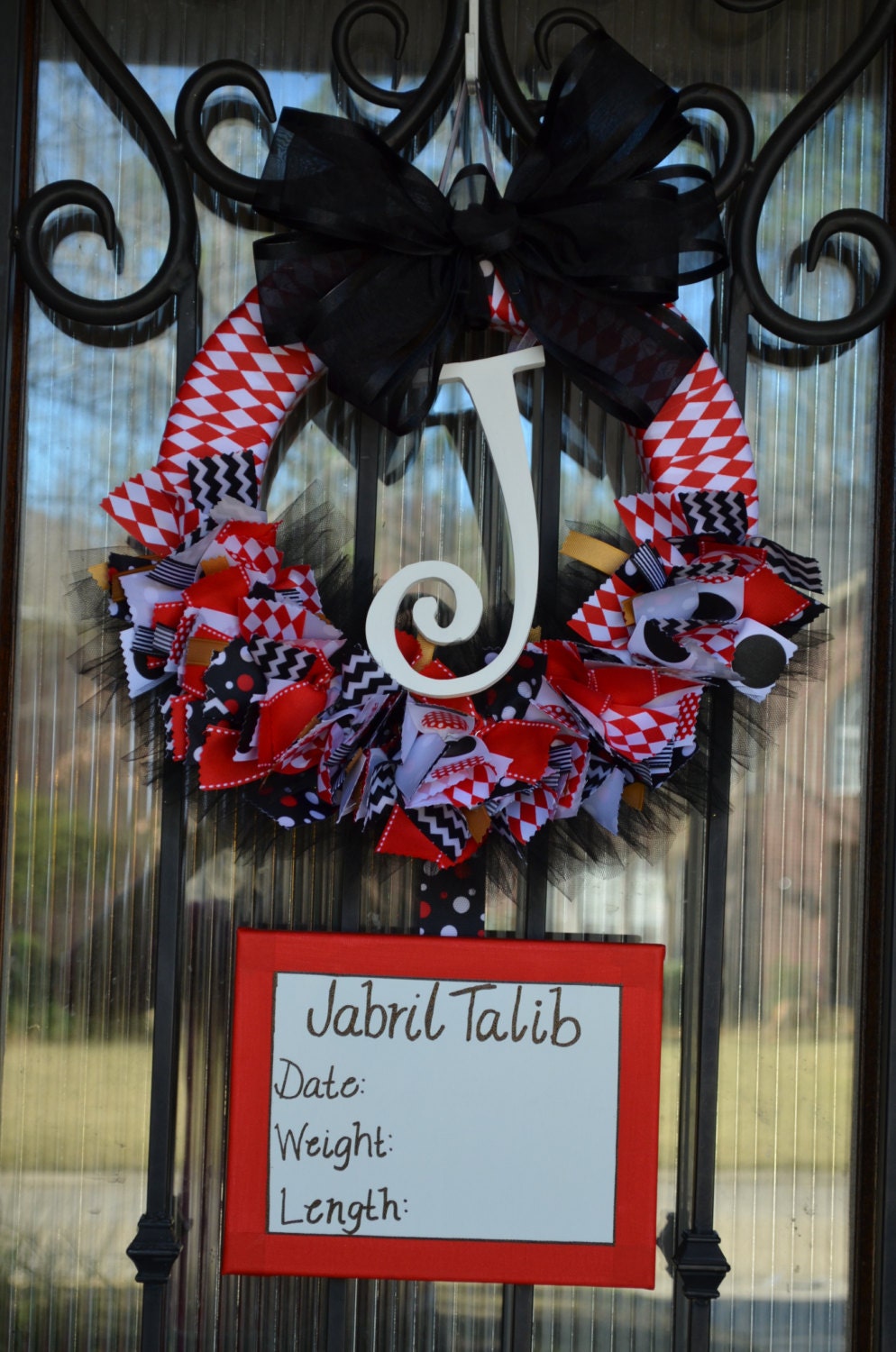 Baby Wreath, Nursery, Hospital Door, Baby Shower