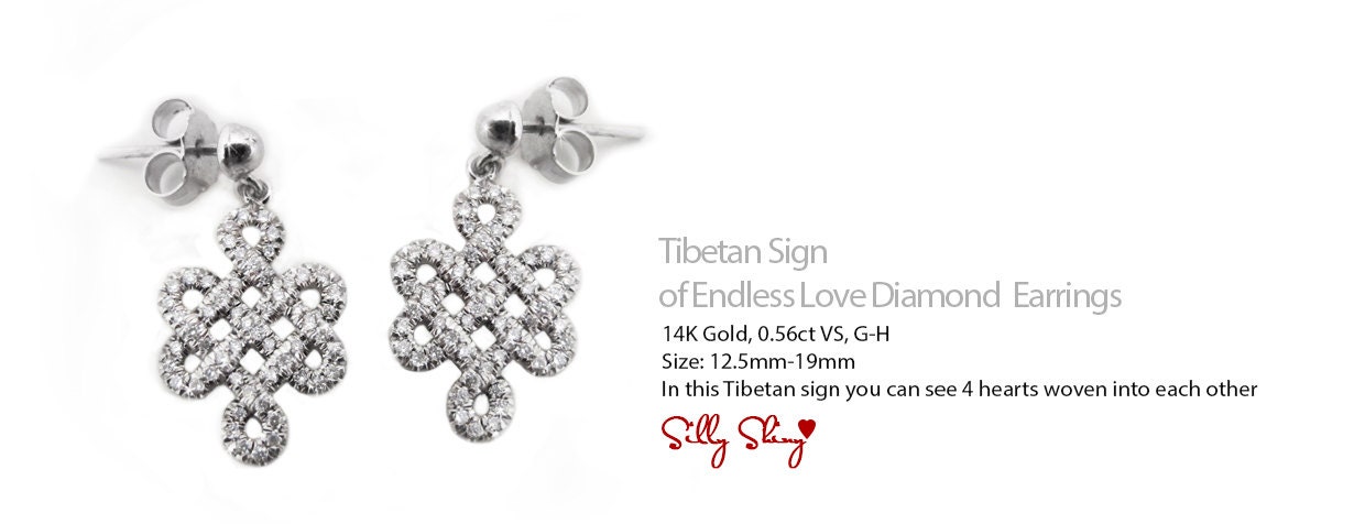 Endless Love Diamond Earrings 14K Gold 0.52 carat