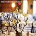 Rustic Wooden Table Numbers For Wedding and Reception Decor. Numbers 1-10
