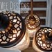 Pre-Wired 4 Pack, Custom Aluminum Lids For Mason Jar Pendant Lighting, Includes Phenolic Lamp Sockets w/ 8' Pendant Cords