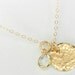 Initial necklace with Swarovski birthstone