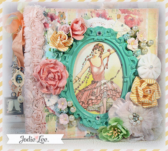 Divine 6x6 inch Mini Album custom made by Jodie Lee pre made photo scrapbook album