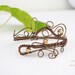 Wire wrapped steampunk arm cuff with crystals - OOAK