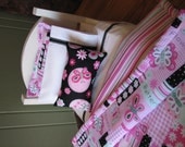 American Girl / 18" doll sized bedding - Pink Butterfly