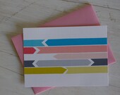 Ribbons & Arrows - blank card no. 1