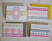 Santa Fe Summer in Pink - Set of 4 Blank Cards