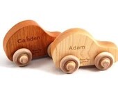 PERSONALIZED Wooden Car - Natural Eco Friendly - Wooden Toy Car