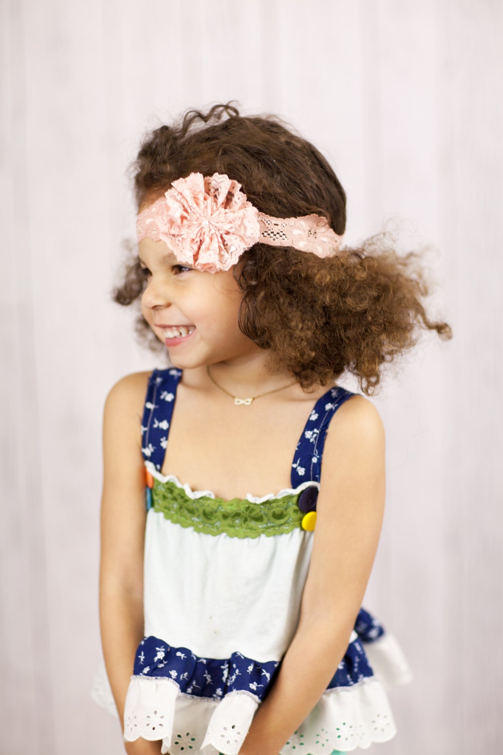 Baby Lace Flower Headband Stretchy Lacey Hair Bands Cute Hair Accessories for Babies and Little Girls Photo Props
