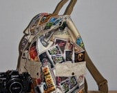 Stamps Prints Backpack/Large Backpack/Travel,School,Daily Backpack/Unisex  Rucksack