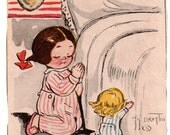 Dolly Dingle Grace Drayton WWI Christmas Illustration - Original 1918