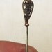 Antique Jewelry, Hat Pin, Lapel Stick Pin, Blue Rhinestone, Art Deco, Victorian, Great Gatsby Style