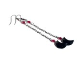 Blood Moon Earrings- Garnet, Oxblood, Jet, Black, Swarovski earrings, spring earrings, Spring Fashion, 2013 trend