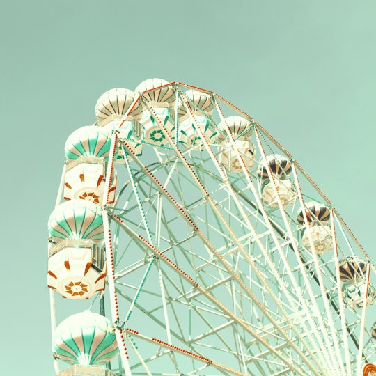 SALE, Carnival photography, ferris wheel photography, carousel Photography, Nursery art, Nursery Decor, nursery prints, mint, print, art