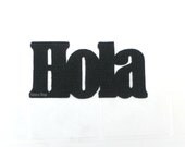 Hola floor mat. Hello in Spanish. Welcome mat. Home decor. Customizable