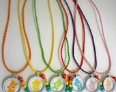 Set of 6 Care Bears necklaces - only one set available