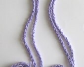 Cotton Purple Barefoot Sandals with Green Pink Flower Handmade Crocheted One Size Fits Tweens, Teens and Women