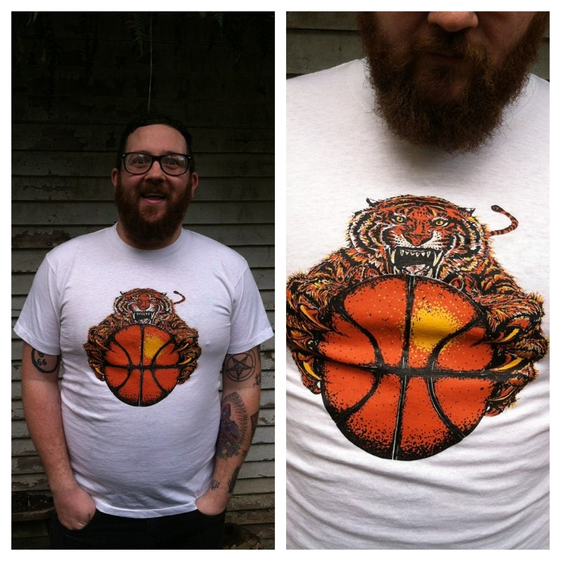 III Vintage Basketball Tiger T Shirt III