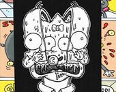 Simpsons Dead Alive Patch Featuring Homer and Maggie