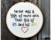 A Tale of Woe- Star Wars Embroidery Hanging Hoop READY TO SHIP