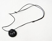 RUN Stamped Necklace - Inspirational Quotes - Handmade Jewelry - Eco Friendly Gifts - Uk Seller