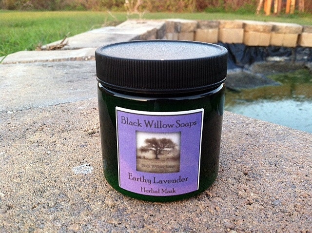 Earthy Lavender Herbal Clay Facial Mask, Lavender, Eucalyptus, Sandalwood