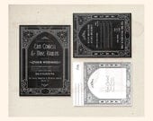 Nouveau Chalkboard Wedding Invitation & RSVP Cards Custom - LBFStudio Nouveau Chalkboard Wedding Invitation & RSVP Cards Custom - LBFStudio