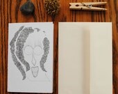 The Hypnotic Priestess - Illustrated Greeting Card