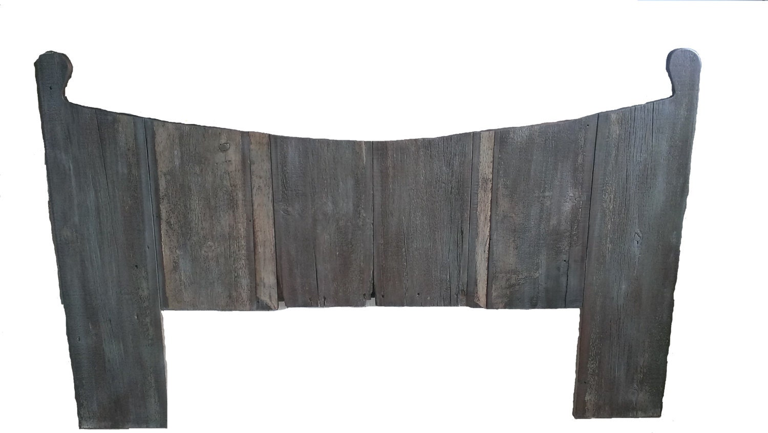 King Maggie Reclaimed Headboard Dark finish