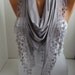 Lavender Scarf - Shawl - Lace Scarf- Jersey Scarf - Scarf - Triangle Scarf - Headband - Cowl with Lace Edge- DIDUCI