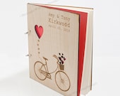 Love Bike Wedding Guest Book or Bridal Shower Advice Book
