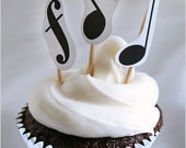 Sweet Symphony Printable Music Note Cupcake Topppers