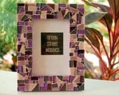 Purple Mosaic Picture Frame