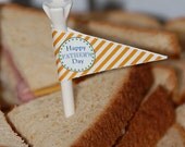INSTANT DOWNLOAD - Printable Flags for Straws or Toothpicks - Father's Day Party Collection