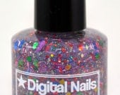 Double Rainicorn: a Digital Nails Nail lacquer inspired by Lady Rainicorn of Adventure Time