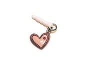Heart Love dust plug phone charm red pink - iphone 4 4s 5 android ipad ipod cellphone accessory
