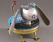 Found Object ROBOT SCULPTURE - Barnacle Barney