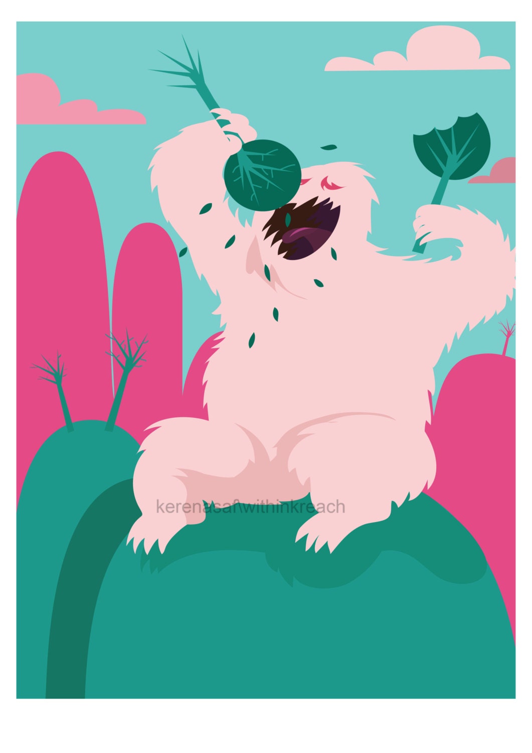 Tree monster / print / withinkreach