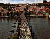 Charles Bridge, Prague, Czech Republic. River. 8"x10" Photograph -  Travel Photography. Other Sizes Available.