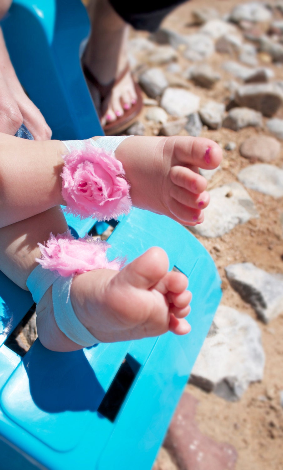 Mini Shabby Barefoot Sandals, perfect for little ones whose feet like to breathe