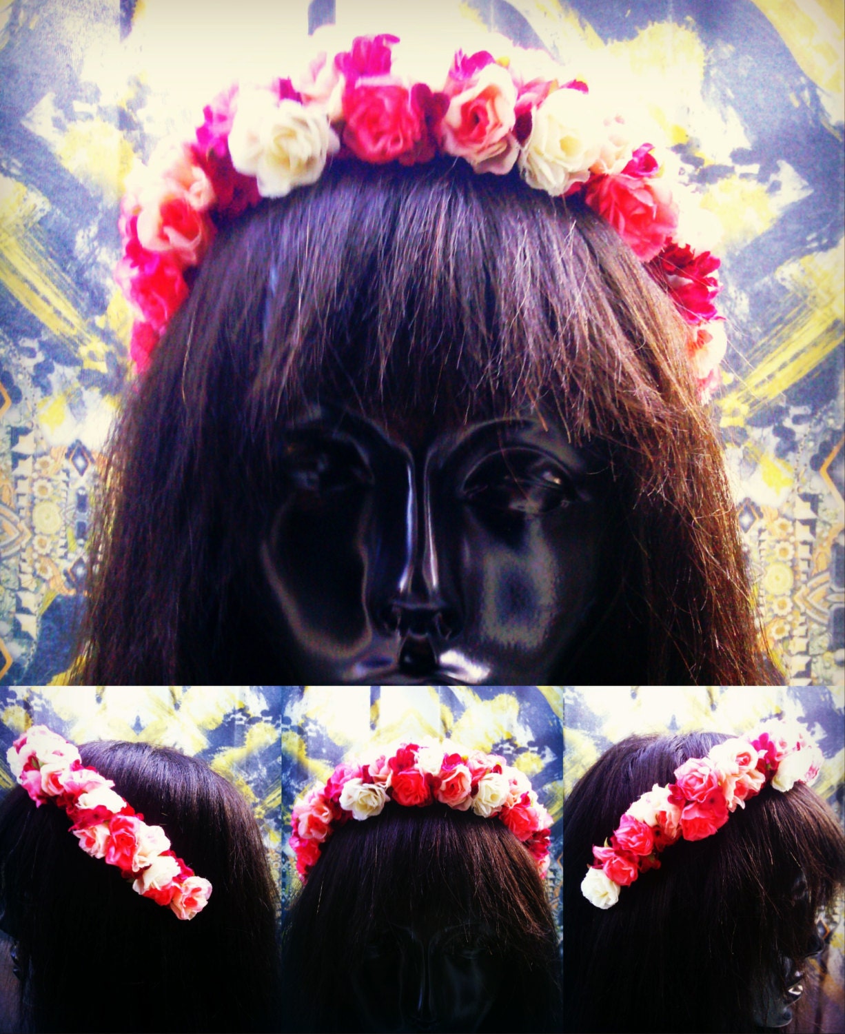 Rose Floral Halo Headband