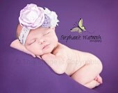 Baby Girl Headbands..Baby Headbands..Newborn Headbands..Spring Headband..Lilac Whisper Headband..Toddler Headband..Photography Prop