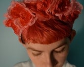 Simple Pink Rose Flower Crown Headband