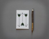 mini notecards . geometric arrow note cards . stationery. modern .  tribal mini notecard set . blank cards . notecard set of 6 .