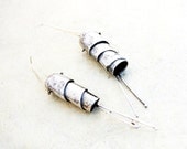Sterling Silver Spiraled Artsy Fartsy Dangle Earrings
